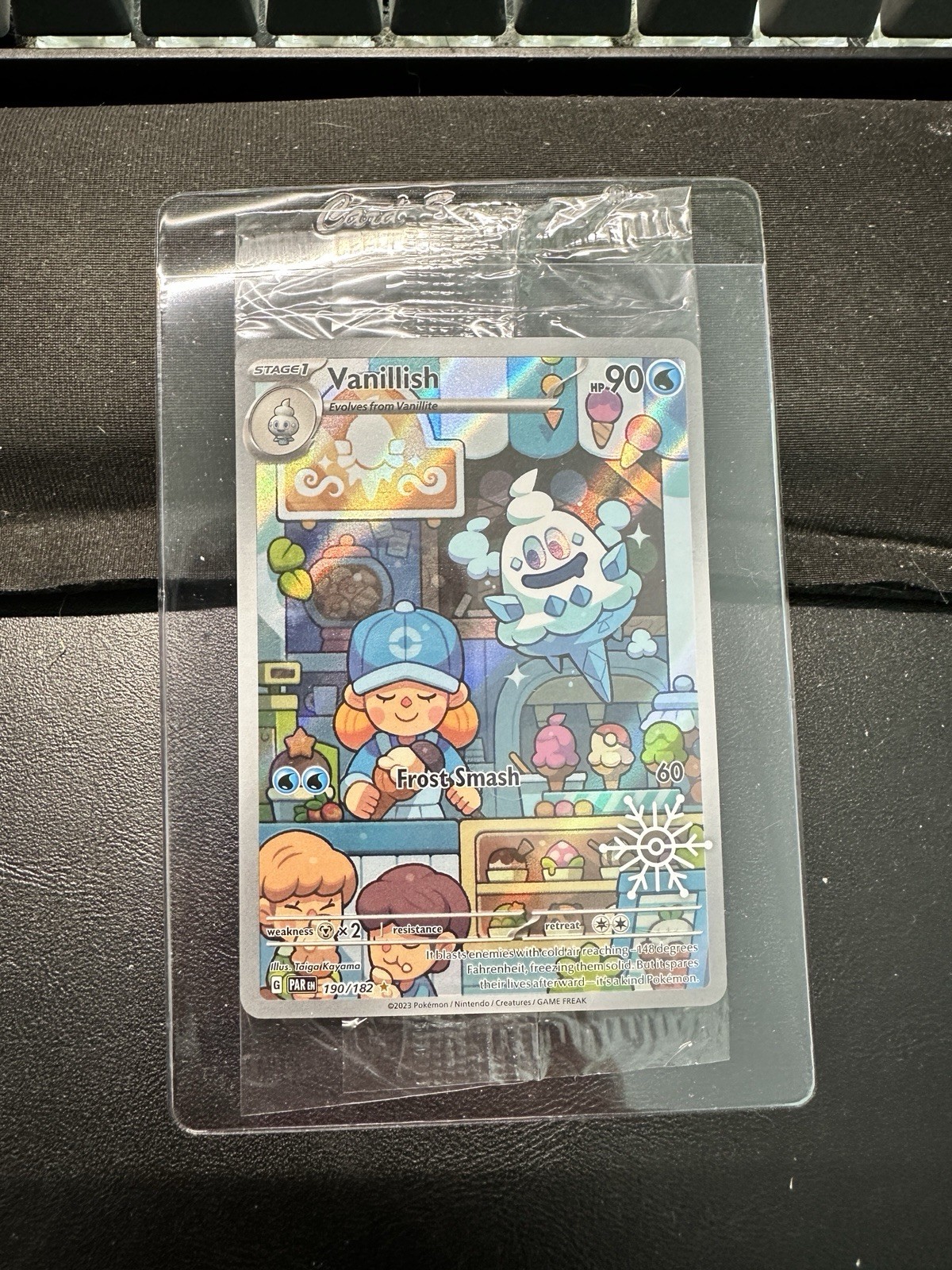 Pokemon Vanillish Holiday Snowflake Stamp SEALED PROMO Card 190/182 Pokemon Card