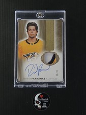 2021-22 David Farrance /10 The Cup Rookie Patch Auto #2022-DF Nashville RC UD
