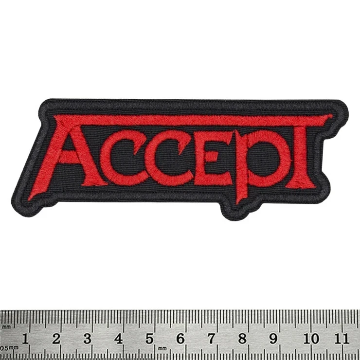 Death Band Logo Large Embroidered Sew-On Back Patch for Jacket Vest