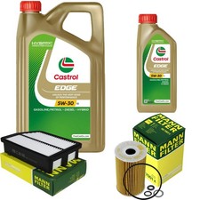 INSPEKTIONSKIT FILTER CASTROL 6L ÖL 5W30 für Hyundai IX35 LM 1.7 CRDi