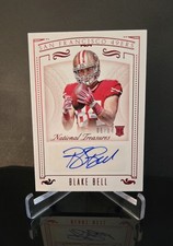 #'ed/84 AUTO 🔥 BLAKE BELL RC 2015 Panini National Treasures Jersey Number Red