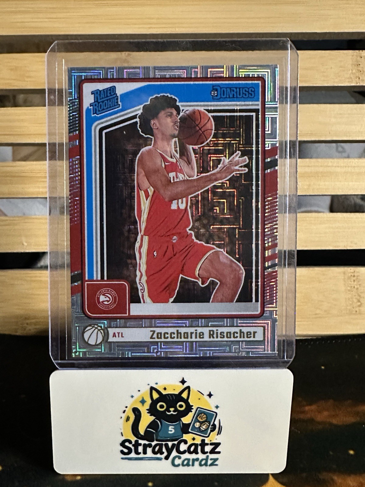 2024-25 Panini Donruss Optic - Rated Rookie Zaccharie Risacher #268 Choice Prizm