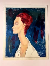Mondigliani Original Lithograph Poster