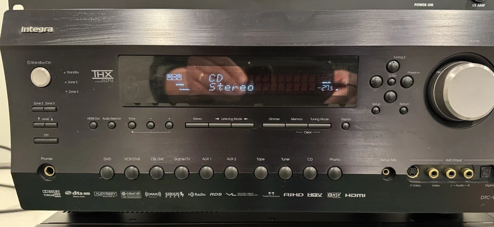 Pré-amplificador controlador Integra DTC-9.8 AV com THX Dolby True HD DTS-HDMI - Imagem 2 de 4