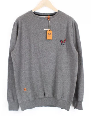 Good Genes Hommes Sweat XL Gris Coton Mélange Logo à Enfiler Manches Longues - Photo 1/4