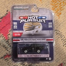 1994 Jeep Wrangler YJ San Francisco Police Dept Greenlight Hot Pursuit 1/64