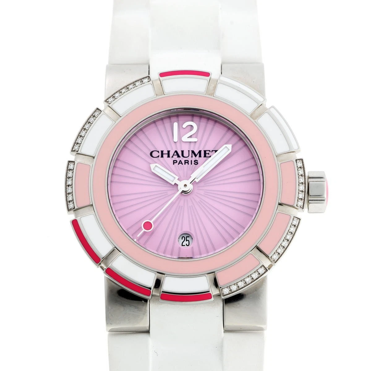 Chaumet Class one 622C 11P diamond Red Dial Quartz Ladies Watch_939220 Chaumet Class One Vivid Rouge 622C for Php108,189 for sale  main image 3