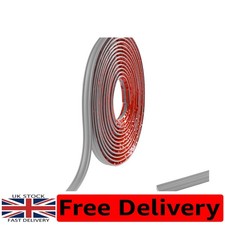 Stylish Matte Grey Edging Strip - 5m Self-Adhesive Trim for Worktops & Ceilings