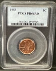 1953 PROOF LINCOLN WHEAT CENT PCGS PR66RD