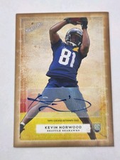 2014 Topps Turkey Red KEVIN NORWOOD Rookie Autograph SEATTLE SEAHAWKS Card 72 RC. rookie card picture