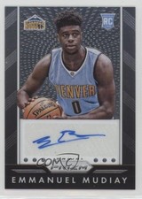 2015-16 Panini Prizm Auto Emmanuel Mudiay #P-EMD Auto s3g