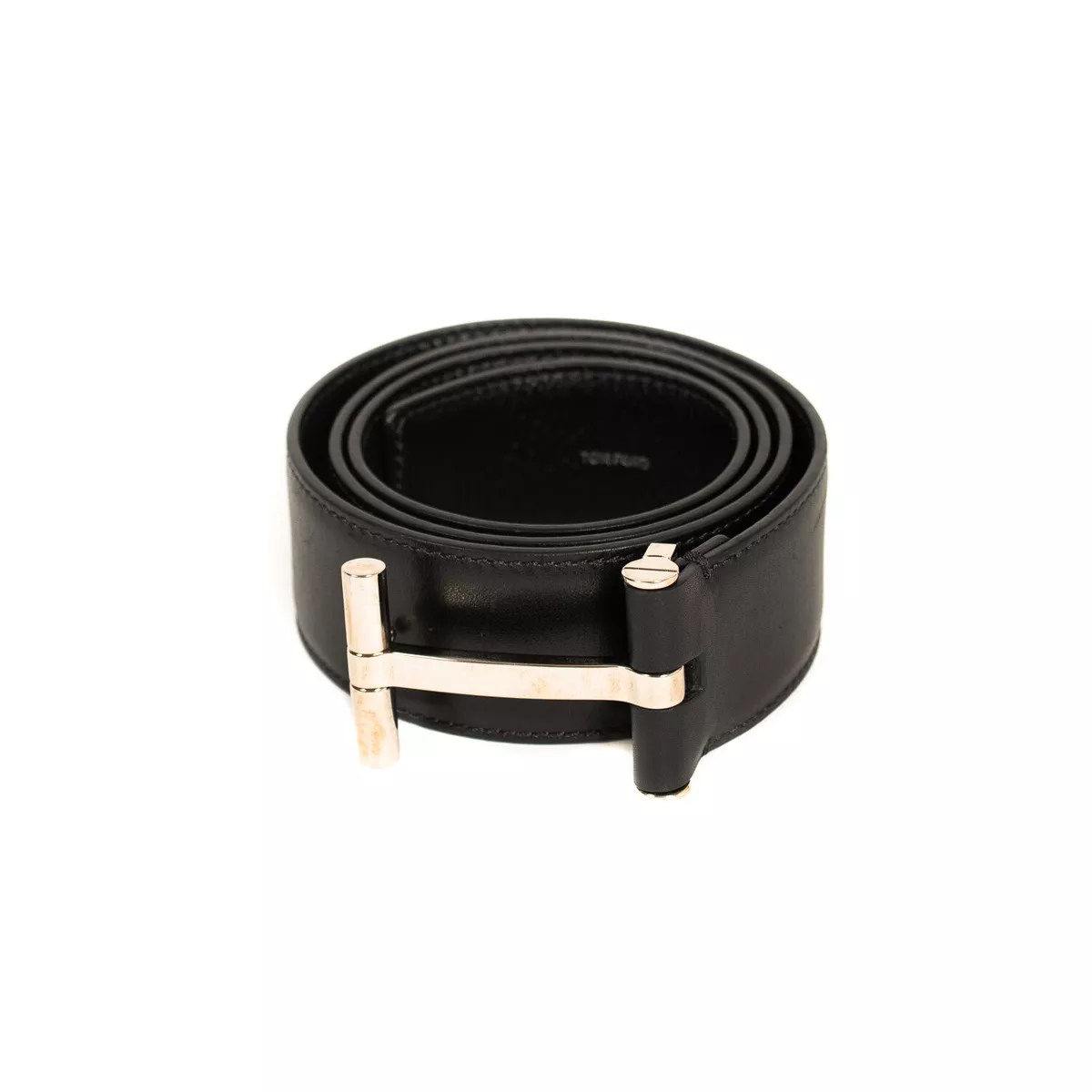 TOM FORD logo-buckle leather belt - Black