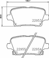 Brembo P 59 097 Bremsbelagsatz, Scheibenbremse Hinten FüR Opel