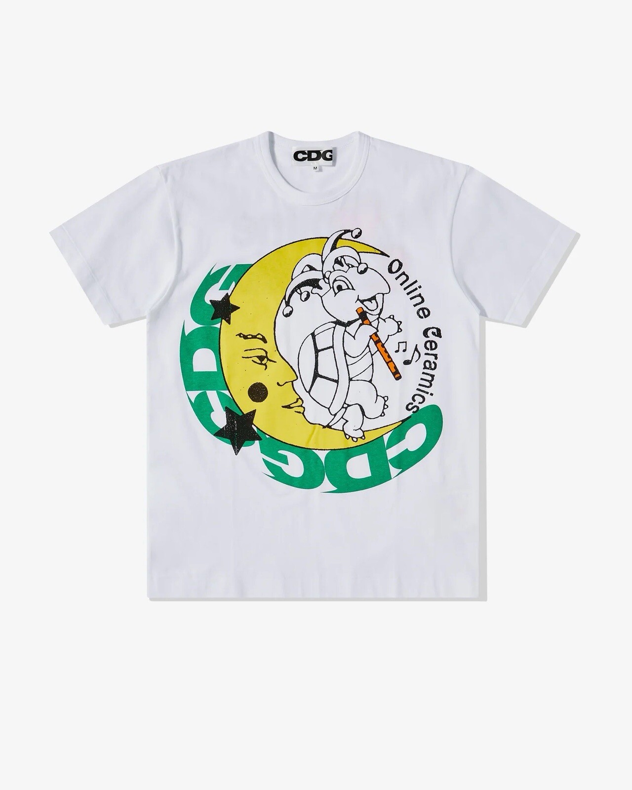 Online Ceramics CDG Turtle Moon Graphic Tee Size Large-image
