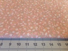 1 YD X 44" VINTAGE CALICO PINK WITH TINY BUDS COUNTRY CHIC COTTON NEW 7781