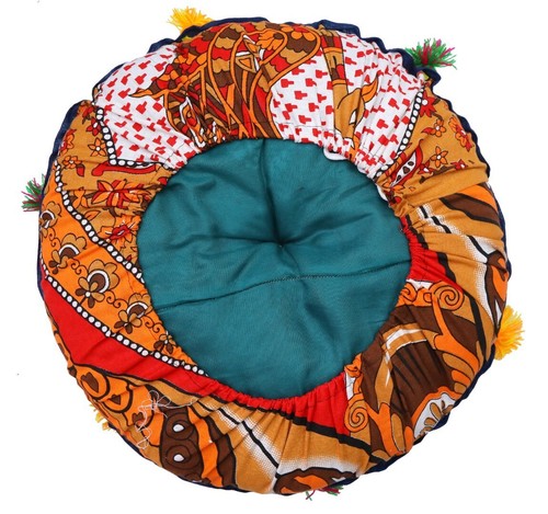 (Pack Of 4) 16" Indien Round Seat Floor Pillow Meditation seat/Cushion Cover - Picture 3 of 9