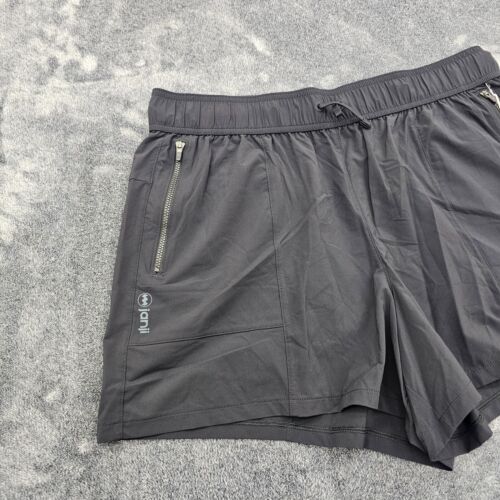 Janji Omni 4" Shorts Womens Large Midnight black trail UPF 50+ stretch NEW - Picture 3 of 11