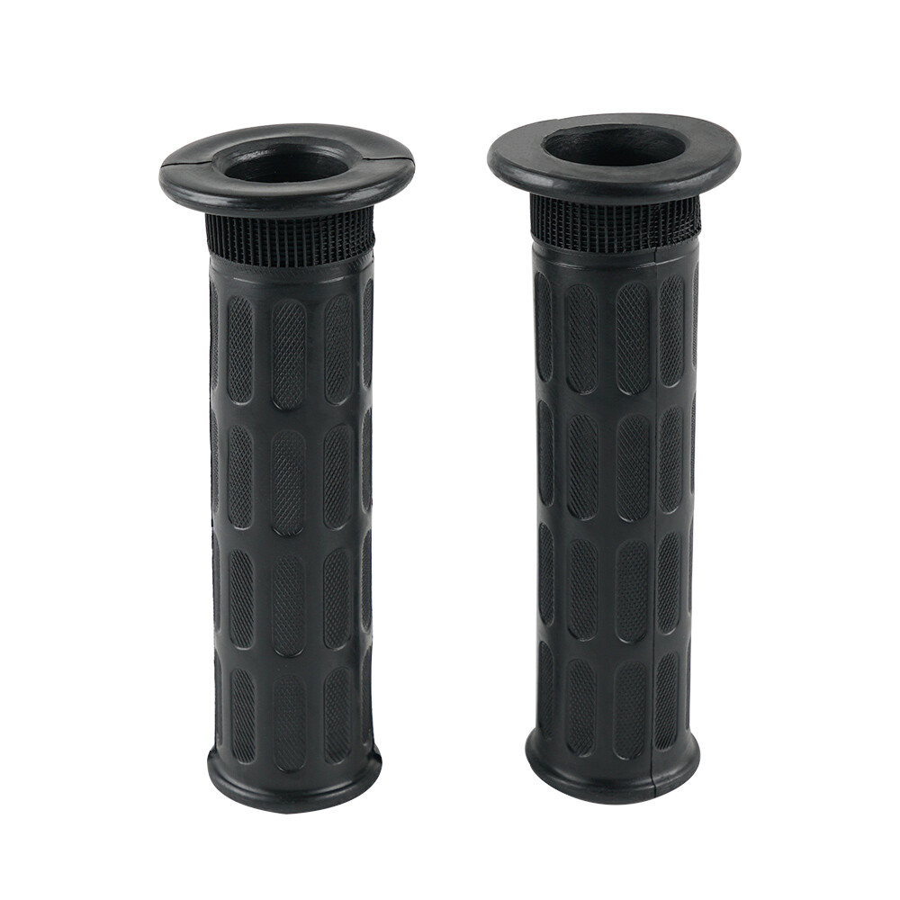 Waffle Handlebar Grips – Fits Honda Z50A Mini Trail, CT70 Trail & Z50R (Black Rubber)