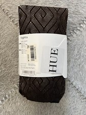 3 Hue Women's Tights, Control Top, 1 Toupe  2 Espresso - Size S/M