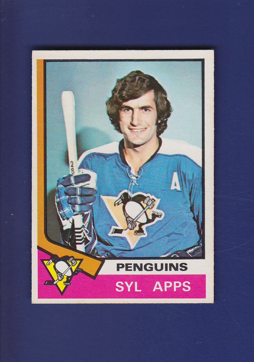 Syl Apps 1974-75 O-PEE-CHEE OPC NHL Hockey #13 (NM) Pittsburgh Penguins