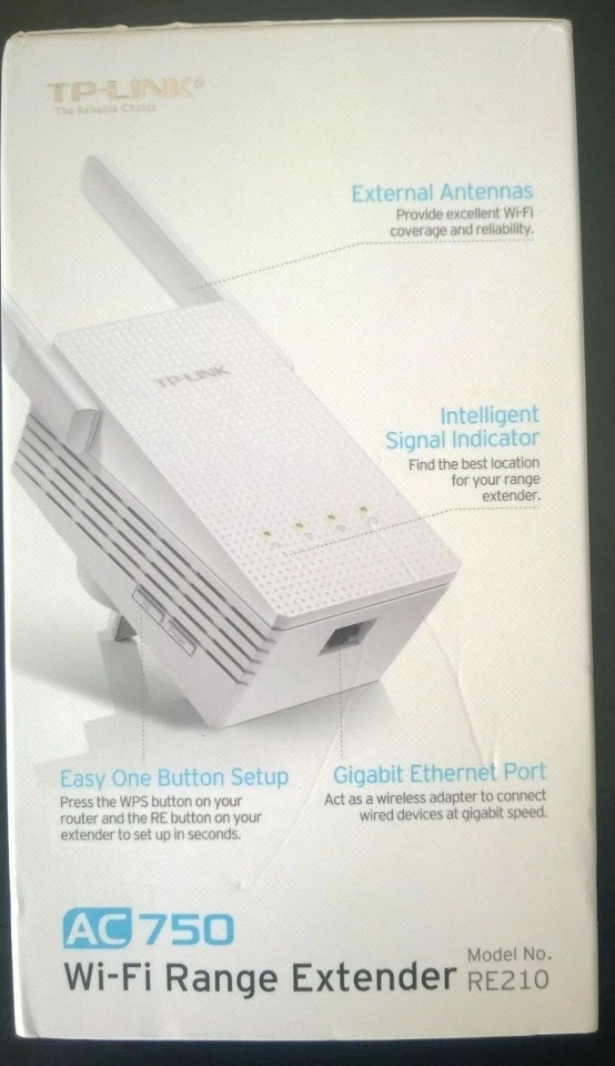 TP-LINK RE210 Wi-Fi Range Extender Dual Band AC750 - Image 3 of 4