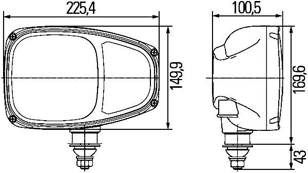 HELLA Headlight Front Lamp Left 24V 1EE996174-391 | eBay 