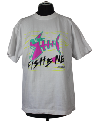 Vintage 80s 90s retro No Problem Fishbone puff neon print single