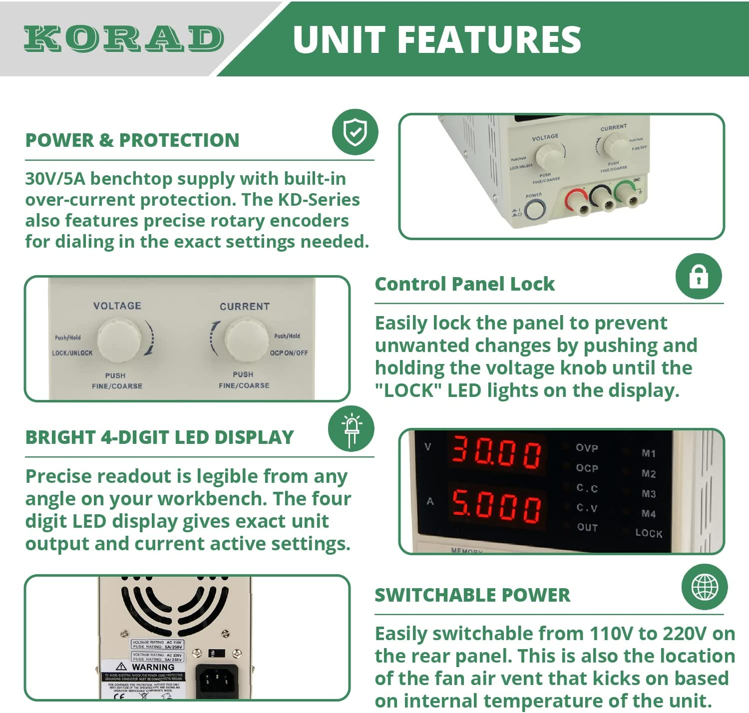 KORAD KD3005D DC Digital Power Supply for sale online eBay