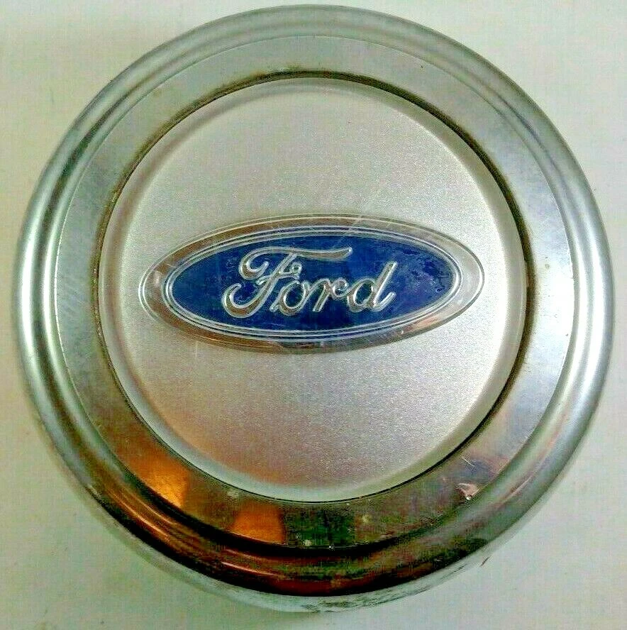 OEM 93-97 Ford Crown Victoria Chrome Wheel Silver Center Hub Cap F3AC-1A097-AA Foto 2 de 4