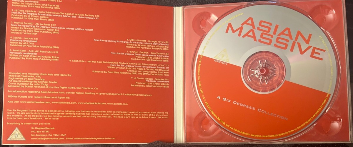 Asian Massive' by Six Degrees Collection (CD 2002) Dance