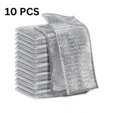 10 Pieces Dishwashing Cloth Multipurpose Premium Metal Wire Dishwashing Cleaning