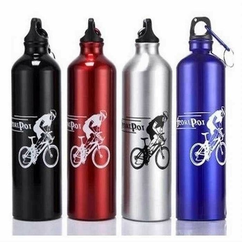 Botella de agua para acampar bicicleta al aire libre portátil aleación de aluminio para ciclismo | eBay