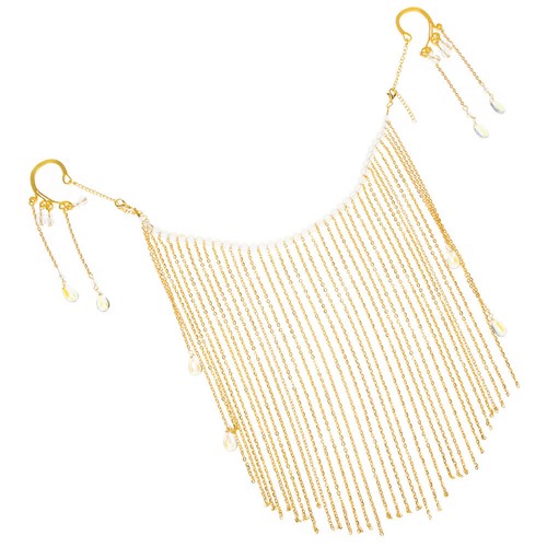 Quaste Gesicht Abdeckung Fringe Kette Hanfu Gesicht Abdeckung - Bild 5 von 12