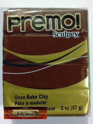 M00541 MOREZMORE Premo! Sculpey BURNT UMBER 2oz Sculpting Polymer Clay