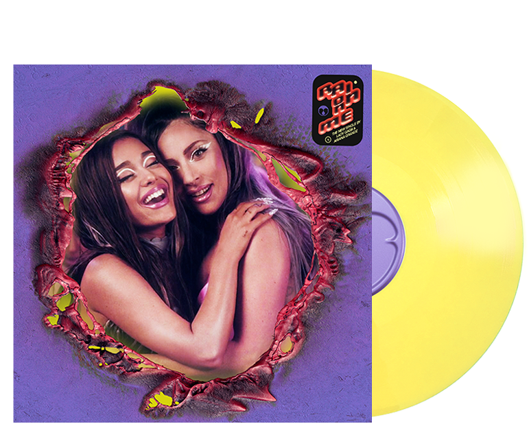 LADY GAGA & ARIANA GRANDE RAIN ON ME YELLOW VINYL 7