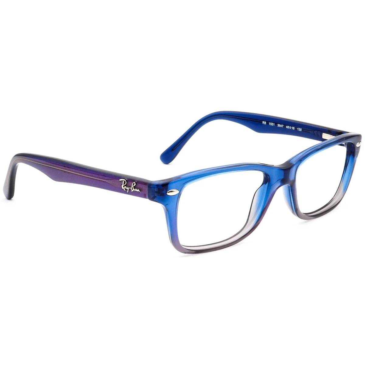 Ray Ban Small Eyeglasses RB 1531 3647 Blue Gradient Purple Frame 48 16 130