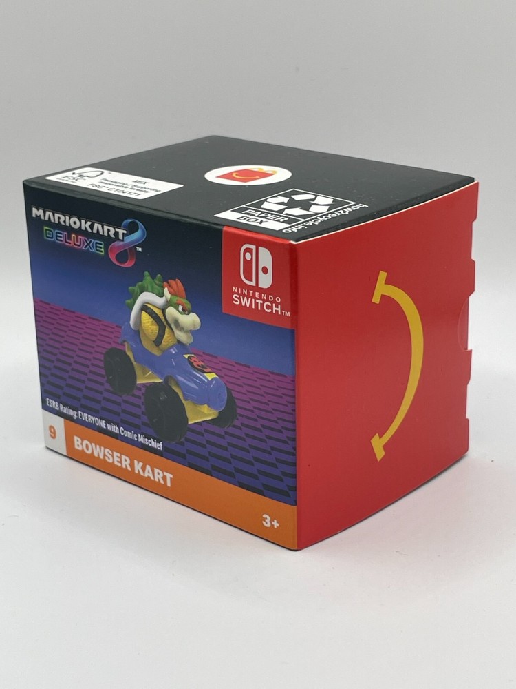 McDonalds 2024 Happy Meal Mario Kart Bowser Kart Toy #9 New Deluxe  