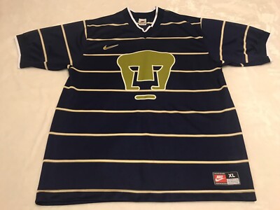 NIKE RARE PUMAS UNAM SOCCER JERSEY SEASON 1997 SIZE XL MEXICO AMERICA CHIVAS 