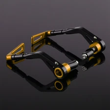 Universal Fit For motor BarEnd BrakeClutch Lever Guard Protector Adjustable Gold