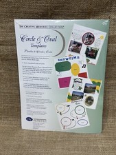 Creative Memories Circle Oval Templates Stencils - Tracing, Cutting