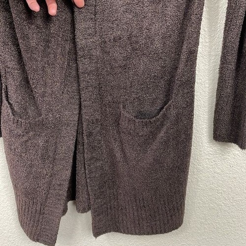NWT Barefoot Dreams CozyChic Lite Relaxed Hooded Cardi with Pockets Sz XS - Picture 4 of 13