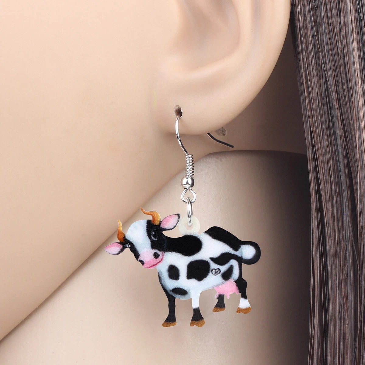 Cow earrings sale