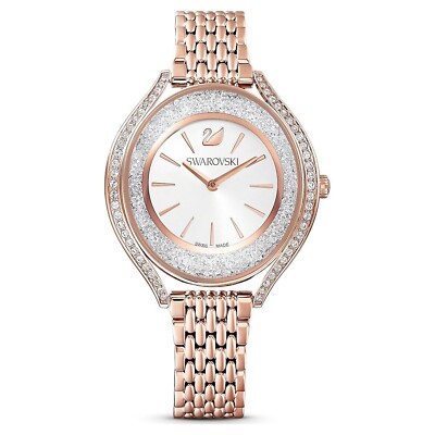 Genuine Swarovski Crystalline Aura watch Swiss Made Rose gold tone 5519459