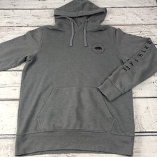 The North Face Sz S Gray Hoodie Never Stop Exploring Logo Kangaroo Pocket Warm