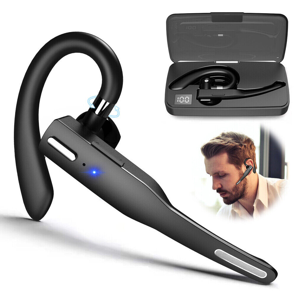 Bluetooth Earpiece Noise Canceling Music Headphone Microphone with Charging Case