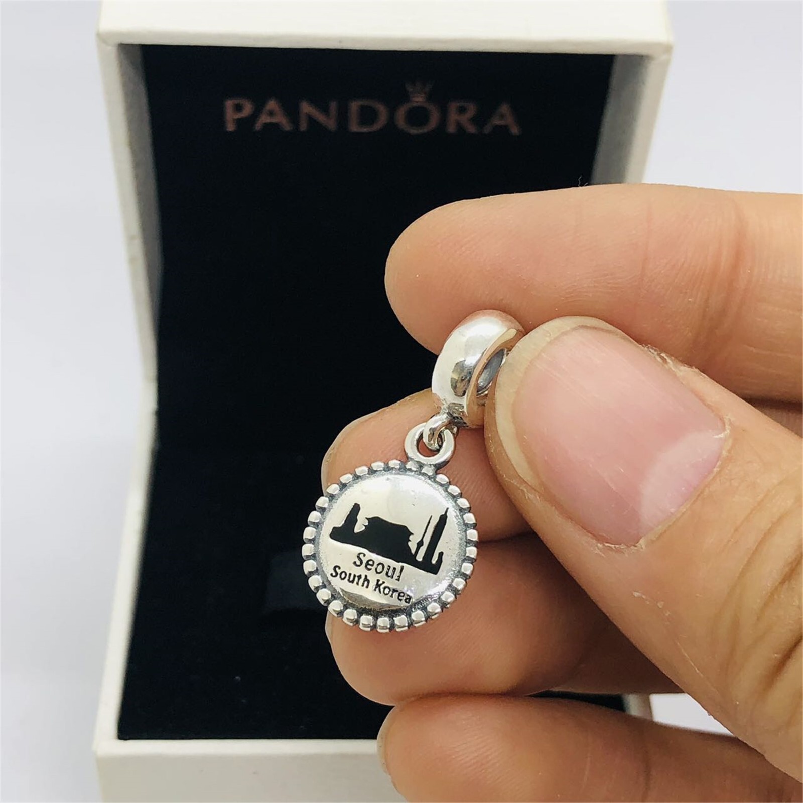 Pandora Seoul South Korea Charm Travel Pendant S925 Silver with box