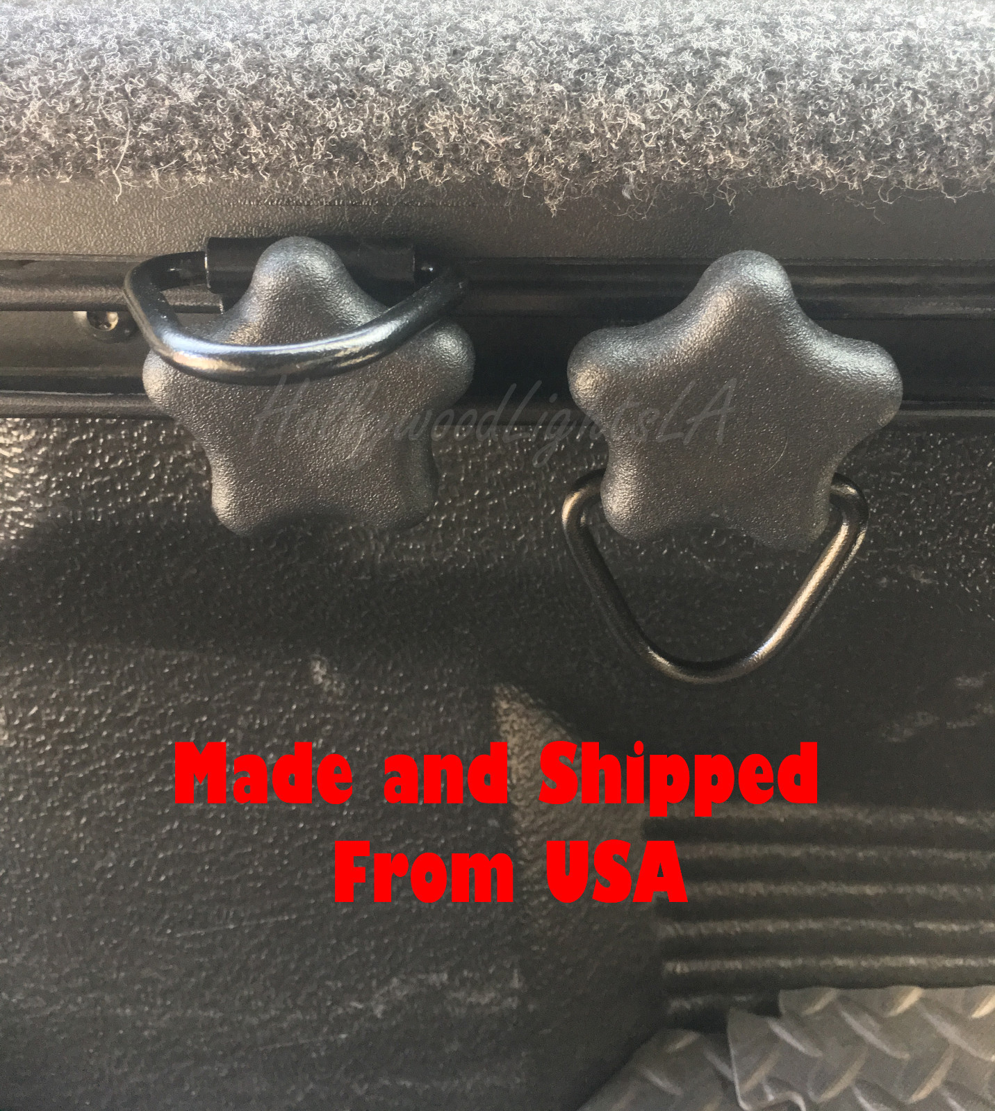 2x Adjustable Frontier Titan Bed Rail Cleats DRING mount Utili Track