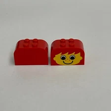 Lego 4744 Red Replacement Add-on Pieces Parts Lot of 2