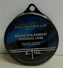 New South Bend Mono Fishing Line 8 Lb 765 Yds Clear NEW/Sealed!!!   AUCT#6894