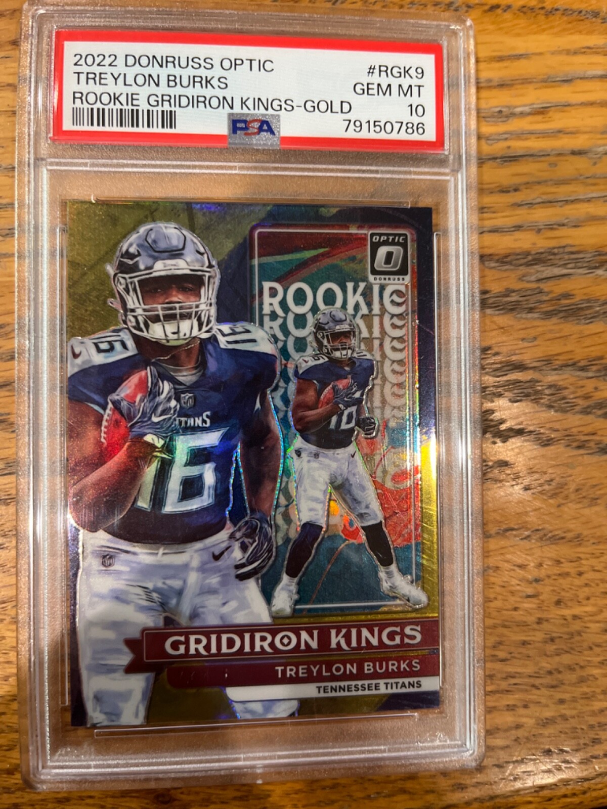 Treylon Burks Panini Donruss Optic Rookie Gridiron Kings #RGK9 Gold